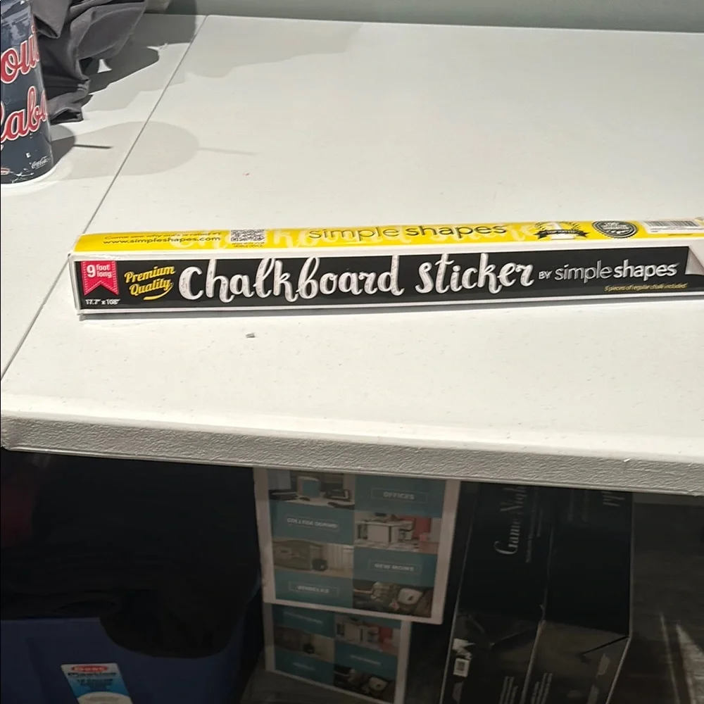 Simple Shapes Chalkboard Sticker